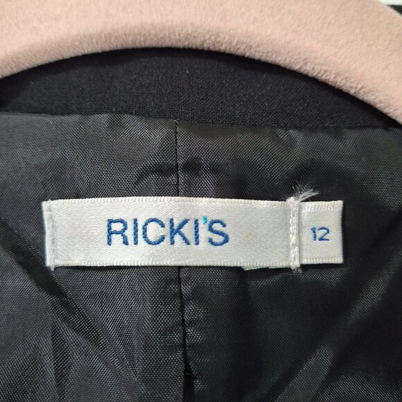 Steampunk Fitted Tailored Short Blazer Suit Jacket Sz 12 Lined Vintage Office - Picture 16 of 16